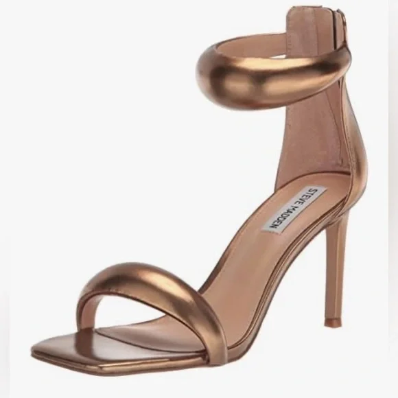 Steve Madden Women's Partay Heeled Stiletto Bronze Color Size 8.5 - Picture 1 of 11